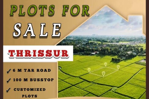 Residential plots for sale in Thrissur with road access